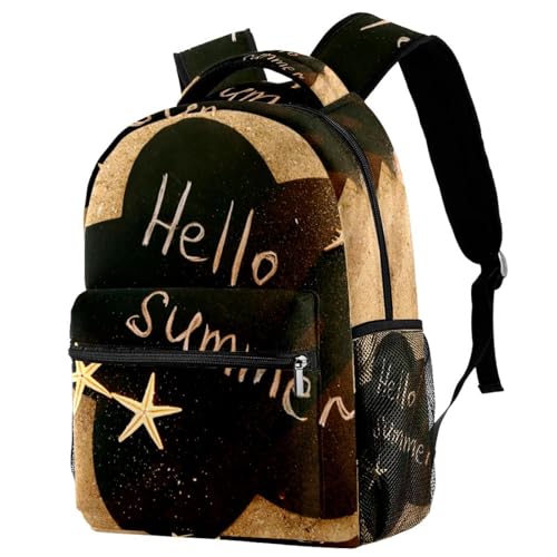 Sac à dos d'école Hello Summer idéal pour le collège et le lycée des ados