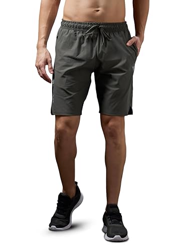 Image of TECHNOSPORT Mens Regular Fit Solid Shorts for Gym, Workout & Sports with Anti Microbial, Techno Dry
