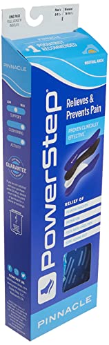 Powerstep Pinnacle Shoe Insoles – Supportive, Professional-Grade Foot Support
