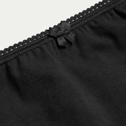 Image of Marks & Spencer Womens Cotton Blend Solid High Rise High Leg Knicker (Pack of 5)