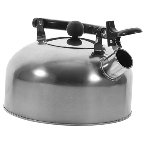 POPETPOP Tetera de Acero Inoxidable con Silbato para Inducción y Gas Hervidor Doméstico de Agua con Material Grueso y Calentamiento Rápido