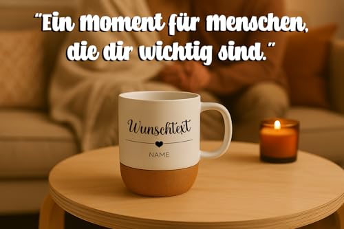 LIEBTASTISCH - Personalisierte Tasse mit Wunschtext, Personalisierte Tasse mit Namen oder eigenem Text, Kaffeetasse personalisiert… – Ansicht 6