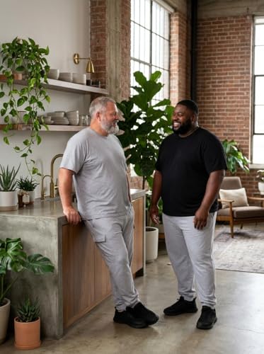 Image of MC BIG & TALL Men's Big and Tall T-Shirts - Stretch Cotton Crewneck T-Shirt Sizes 3X-10X - Durable & Breathable Everyday Tee
