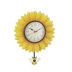 Wall Hanging Flower Clock with Analog Number Face Sunflower Wall Hanging Flower Clock with Analog Number Face Sunflower product image