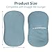 Pea Pod Baby Lounger Cover Muslin Cotton Slipcover Compatible with Snuggle Me Lounger - Soft Breathable Infant Lounger Covers Only for Newborn Baby Nest Lounger Sheets for Cozy Nap 0-12 Months，Blue