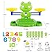 YYDeek 3 in 1 Frog Balance Scale Games, Preschool Learning Activities, Math and Alphabet Learning Toddler Games, Math Manipulatives for Classroom, Montessori Educational Toys for 4 5 6 7 8 Year Old