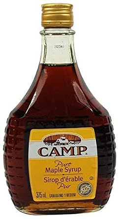 Camp 100% Maple Syrup, #1 Medium, 375mls/12.7oz/ 12pk {Imported from Canada}