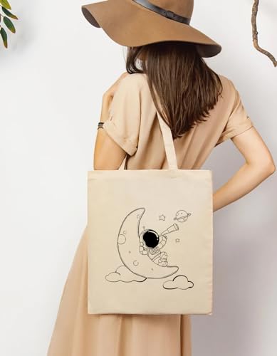 Image of The Purple Tree Cotton Tote Bags for Women (pack of 1) Women Tote Bag, Eco Friendly Tote Bag, Reusable Tote Bag, Shopping Bag, College Bag