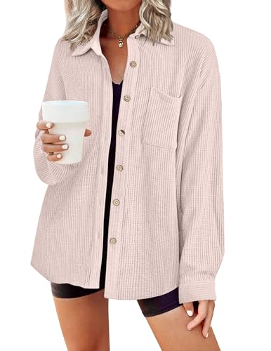 HOTOUCH Oversized Button Down Shirts for Women...
