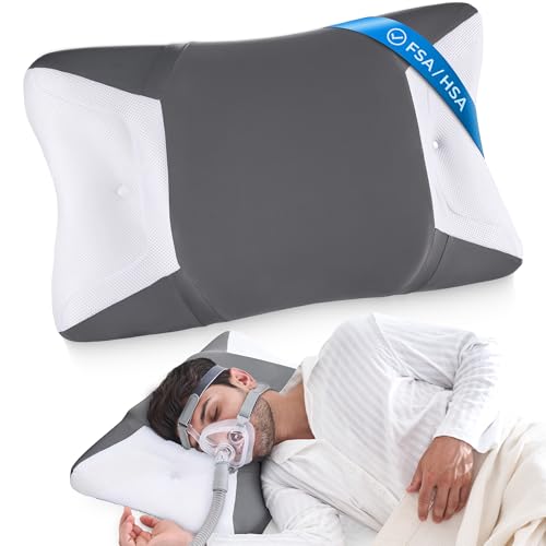 Joynox CPAP Pillow for Side Sleeping, HSA/FSA Sleep Apnea Pillow for All CPAP Masks Users to Reduce...