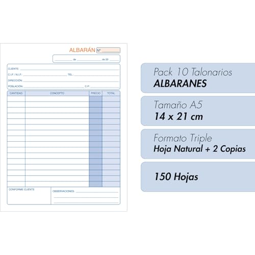 Carnet de bordereaux 3 copies Dohe A5 pour documents de vente - 2