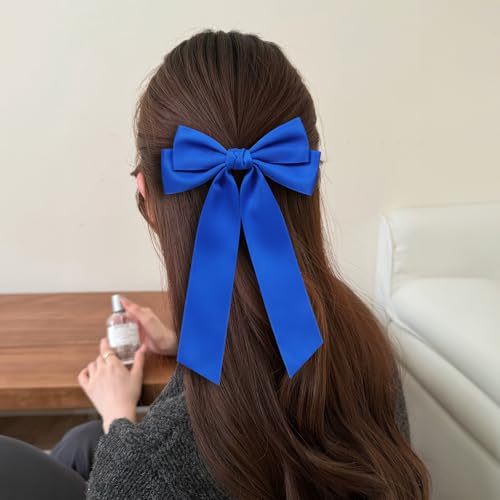 Pinzas para cabello con lazo de satén 5.5 pulgadas, 2 unidades miniatura 5