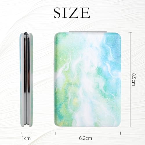 Fixleren Taschenspiegel, handspiegel klein klappbar ，taschenspiegel Kinder ，handspiegel klein Schule ，Kompaktspiegel für Make-up Camping Reisen.