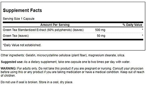 Miniatura 2 de Extracto de Té Verde 500mg 60Caps