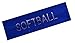 Funny Girl Designs SOFTBALL Headband Rhinestone Cotton Stretch Headband (Royal Blue)