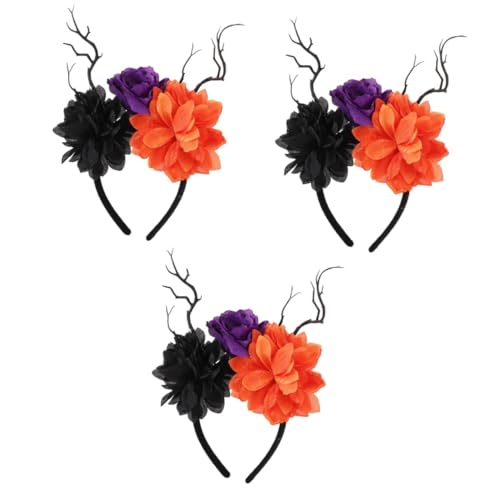 Bandeau fleurs fantômes Healeved, accessoire de tête élégant pour femme