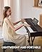 Melentro Digital Piano 88 key Semi Weighted Keyboard With X Stand & Sustain Pedal, Full-Size Beginner Electric Piano For Bluetooth, Headphone Mode, USB-MIDI
