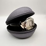 Étui de voyage pour montre portable zippé : 2-pack solution de rangement unique pour propriétaires de montres - Protège les montres-bracelets et montres intelligentes jusqu'à 50 mm pour hommes et femmes en voyage