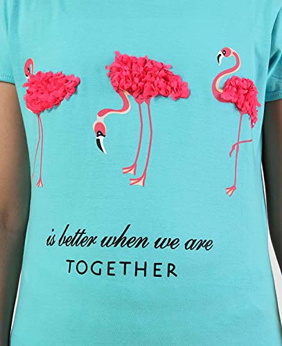 Image of KYDA KIDS Girls Cotton Full Sleeve Sequence and Embroidery Tops - Multicolor (Pack of 1)