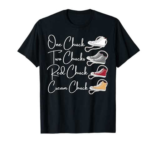 Chucks and Pearls 2021 HBCU Black Girl Magic Red Cream T-Shirt Small