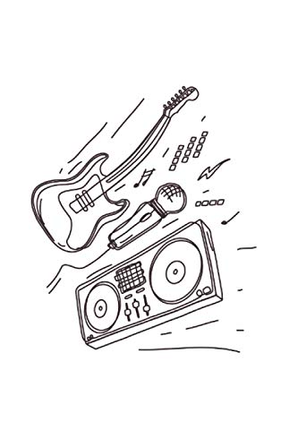 Microphone: Din A5 guitar notebook speaker gift with 120 pages