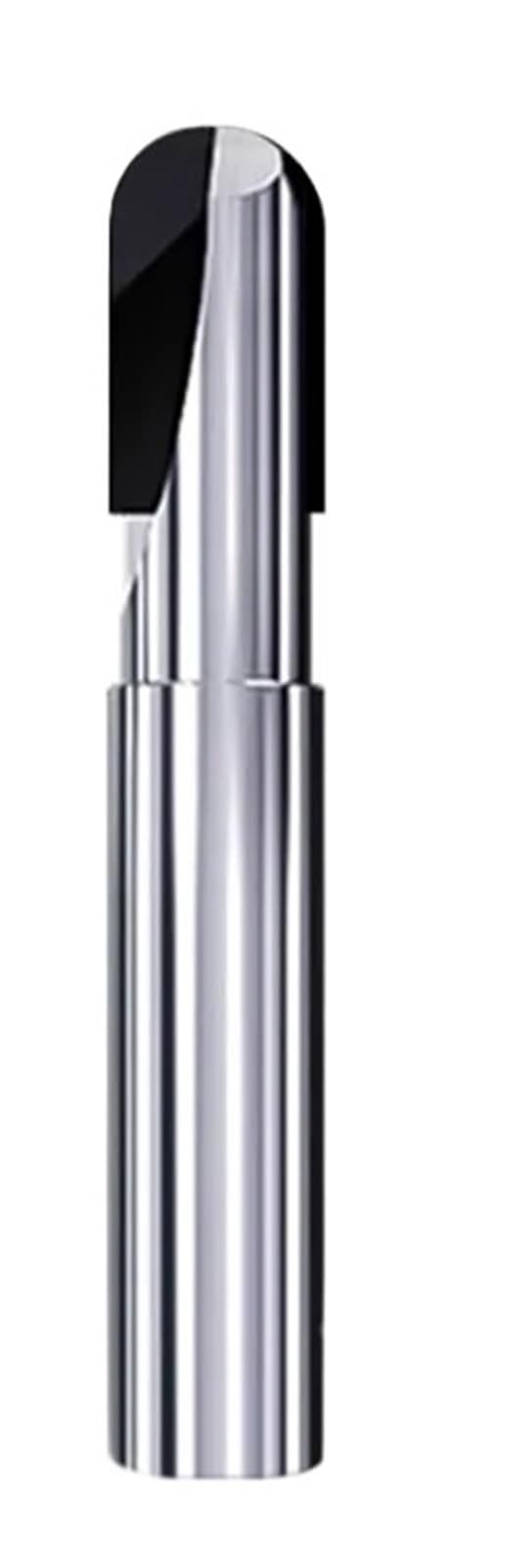 Fresa a testa sferica diamantata for il taglio di alluminio, fibra di carbonio, rame, fibra di vetro, bachelite,Strumento fai da te(R1x4x4x50 (1F))