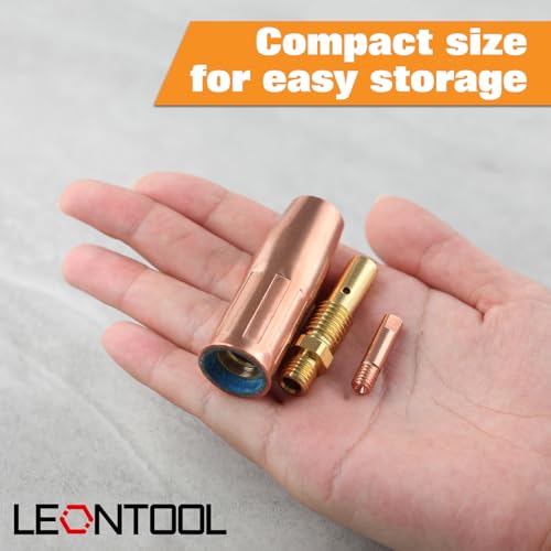 LEONTOOL Kit de acessórios de pistola de solda MIG com bocal de ponta de 0,89 cm para Lincoln Magnum