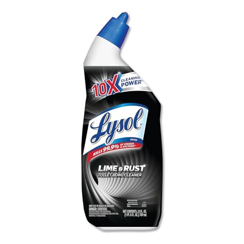 Image of Lysol - 1920080088 Lime & Rust Remover Toilet Bowl Cleaner, 216oz (9X24oz), 10X Cleaning Power, Blue, 12