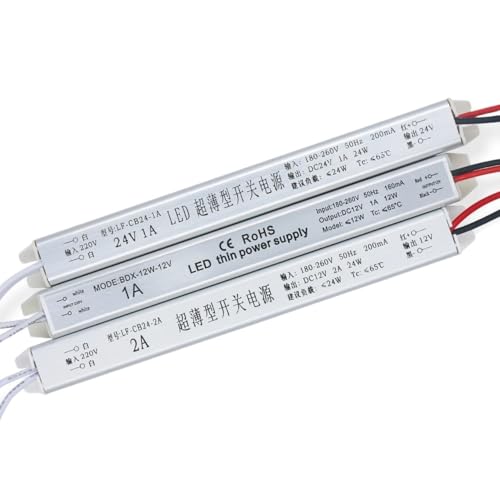 Transformateur éclairage LED DC24V 72W ultra-mince alimentation 3A