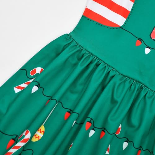 Letushy Christmas Dresses for Kids Girls Casual School Outfits, 3-12Y4