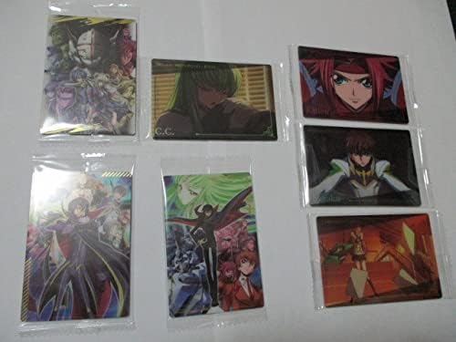 Amazon 匿名発送 コードギアス ツインウエハース カード Gg カレン サザク シェリー ビジュアル 全3種 計7種セット アイドル 芸能人グッズ 通販