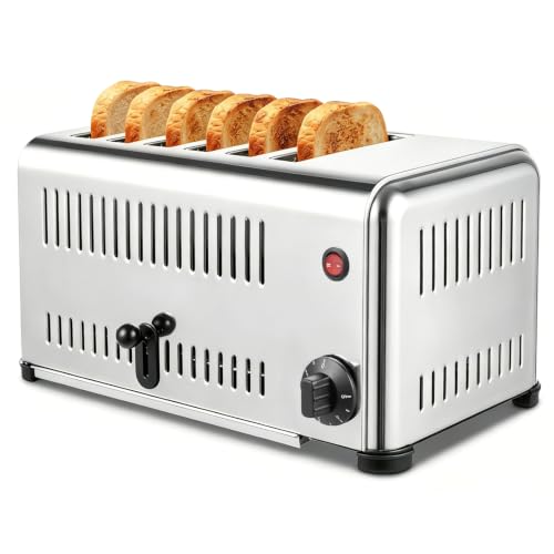 Retro 6-Slice Stainless Toaster