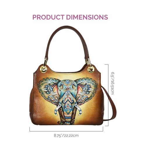 Image of Anuschka Satchel with Crossbody Strap-708