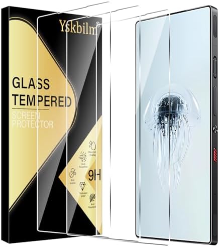 (3 Pack) for ZTE Nubia Red Magic 10 Pro/10 Pro+/10 Air/10S Pro/10S Pro+ Screen Protector,Tempered Glass flim,9H Hardness,Anti-Scratch, Case Friendly, Bubble Free,HD Clear