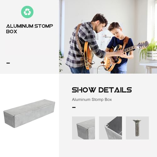 Boîtier aluminium pour pédales d'effets guitare finition robuste - 6