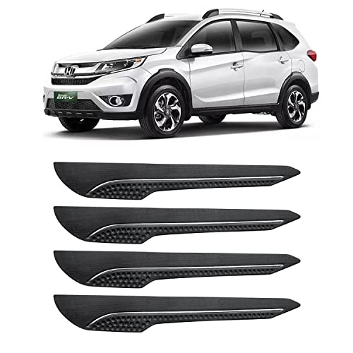 Image of AOSIS-Car Bumper Protector /Bumper Guard for Honda BR-V with Single Chrome Stripe (4-Pcs)