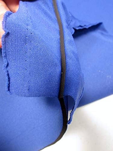 BIGZFABRIC® Neoprene Bonded Sponge Waterproof Wetsuit Fabric Royal Blue 1mm Thick Sold by The Foot and Yard (1 Yard)