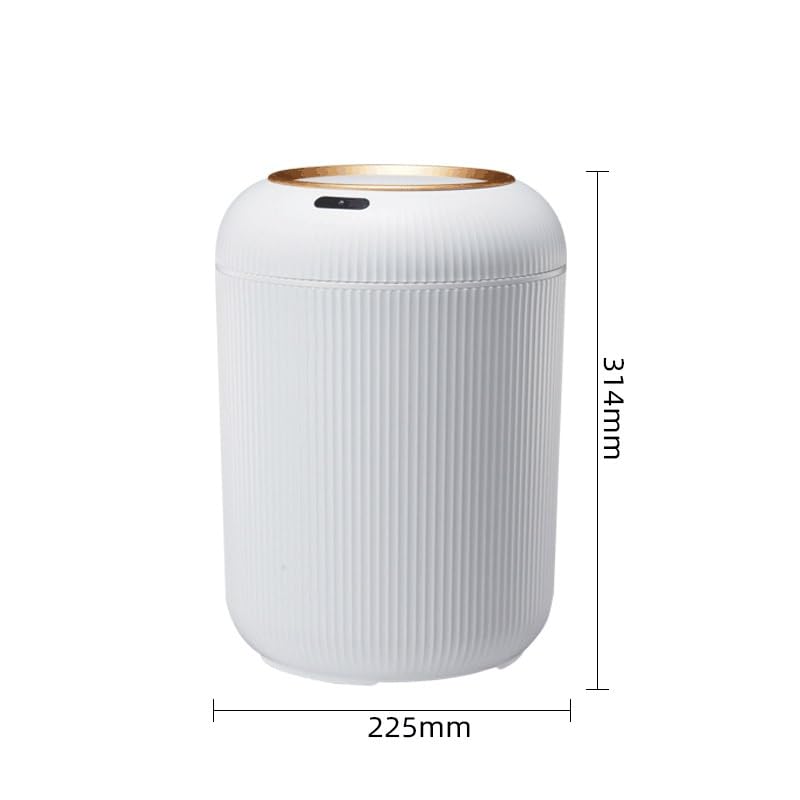 Smart Trash Can Automatic Sensor Trash Can with Lid Trash Bin Bathroom Wastebasket Smart Home(E) image 4