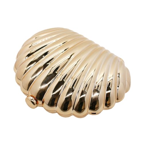 Image of Women Acrylic Clutch Purse Novelty Metallic Evening Bag for Party | Acrylic Construction with Metallic Shine and Sculptural Design, Ideal for Weddings, Parties and Formal Events