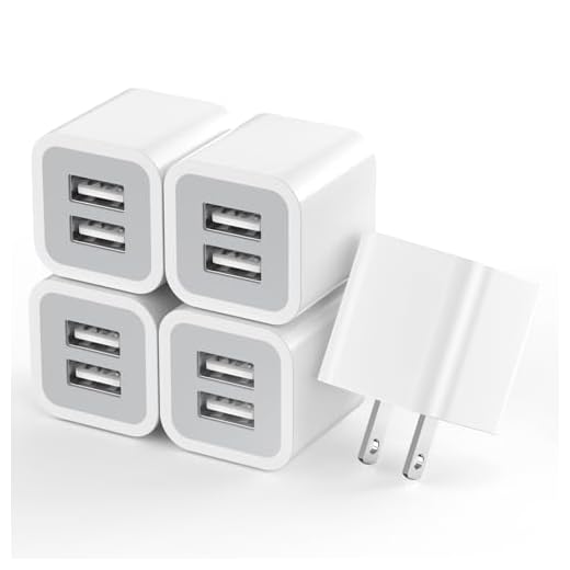 ELECTRICME USB Wall Charger, 5 Pack 2.1A/5V Dual Port USB Cube Power Adapter Charger Plug Charging Block USB Outlet Plugs Compatible for iPhone 14/13/12/11/XS/XR/X/8/7, iPad, Galaxy S23 S22 S21 S10
