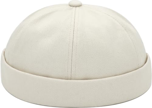 Image of Dome Brimless Hats for Women Men Beanie Docker Cap Sailor Skull Cap