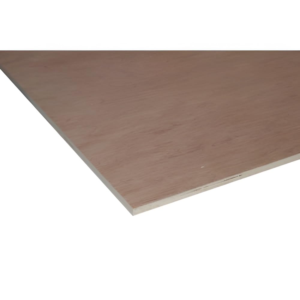Non-Structural Hardwood Plywood Sheet 12mm x 1220mm x 2440mm – Moisture Resistant Smooth Sanded Timber Board for Joinery, Shelving, Furniture, DIY, and Interior or Exterior Use