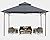 ABCCANOPY Gazebos for Patios 10x10 - Outdoor Steel Frame Gazebo for Lawn Backyard Garden Deck (Dark Gray)