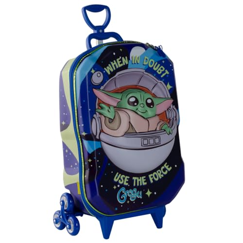 MOCHILA 3D MAXTOY STAR WARS GROGU AZUL