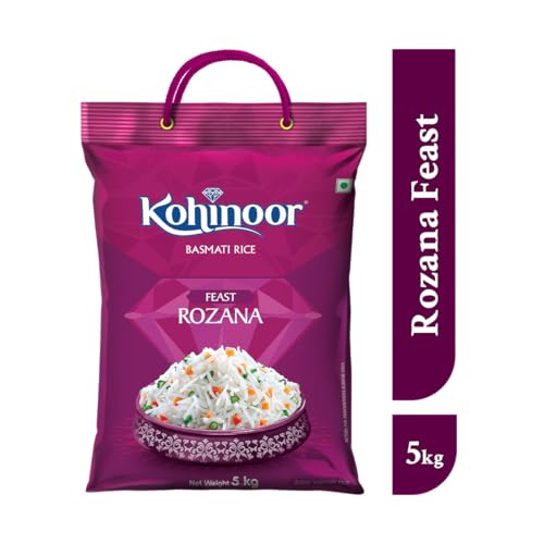 Image of Kohinoor Feast Rozana Basmati Rice, Premium Long-Grain, 5kg