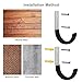 Nlmyt Garage Storage Ladder Hanger 2 Pcs, Upgraded Hose Hanging Hooks, Yard Tool Hangers for Garage Wall, Shovel and Rake Holders, Heavy Duty Utility J-Hooks for Hanging Tools, Ladders, Bicycles