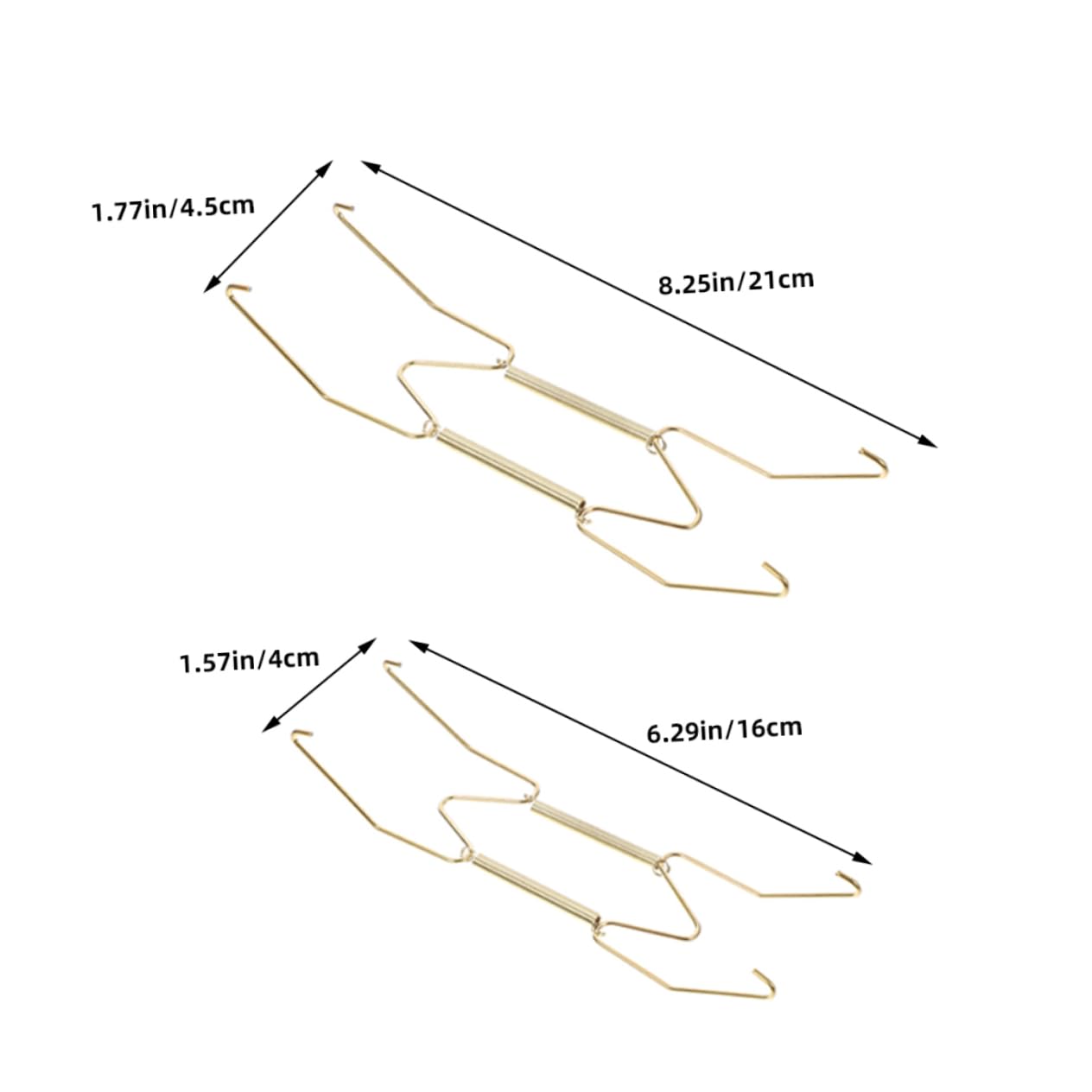 Abaodam 8pcs Metal Invisible Spring Plate Hangers for Wall Display Sturdy Hooks for Decorative Plates Easy Installation Utensil Holders for Use