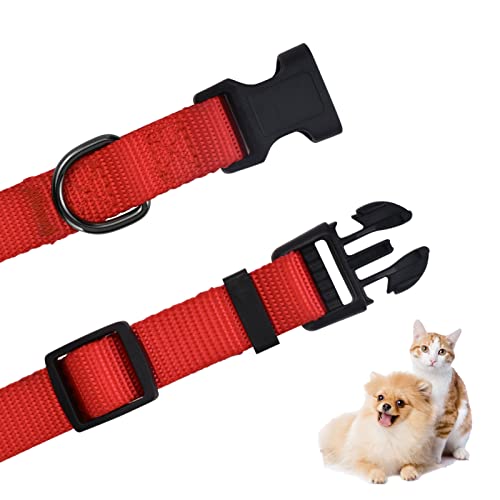 AUDWUD Thick Nylon Collar,Classic Adjustable Dog Collar in Multiple Colors,Suitable for Small,Medium and Large Dogs,4 Sizes - Image 4