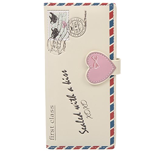 Shag Wear Sealed With A Kiss Vintage Love Letter Large Wallet For Women 7" #TOP28