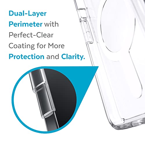 Speck MagSafe Case for iPhone 13 Pro - Drop & Camera Protection, Clear Phone Case, Wireless Charging Compatible - Clear/Clear by Speck - Image 4